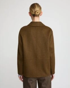 Veste En Lainage Cachemire Double Face -yves salomon boutique 26WYV03962CATLB3197 5