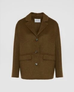 Veste En Lainage Cachemire Double Face -yves salomon boutique 26WYV03962CATLB3197 9