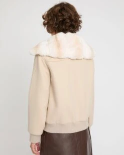 Blouson Court En Lainage Cachemire Et Col Amovible En Fourrure De Chinchilla -yves salomon boutique 26WYV05560CACNA2122 3 1fd95e2c bd74 4011 97a2 4096bd6fc79e