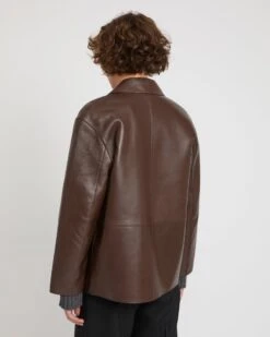 Veste Esprit Workwear En Cuir D'agneau Doublé Tissu Motif Pied-de-poule -yves salomon boutique 26WYV21167APTIB3199 4 d22c2555 8a1d 40b9 9dd1 389af290949b