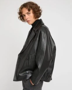 Caban En Cuir D'agneau