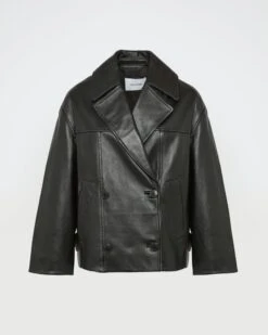 Caban En Cuir D'agneau -yves salomon boutique 26WYV21568AGANC99 8