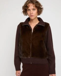 Veste En Fourrure De Vison Et Maille Mérinos -yves salomon boutique 26WYV50360MAMVA2197 3 02062710 7c8f 4c3d b38d 873e804610ac