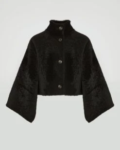 Veste Ample En Agneau Façon Astrakan