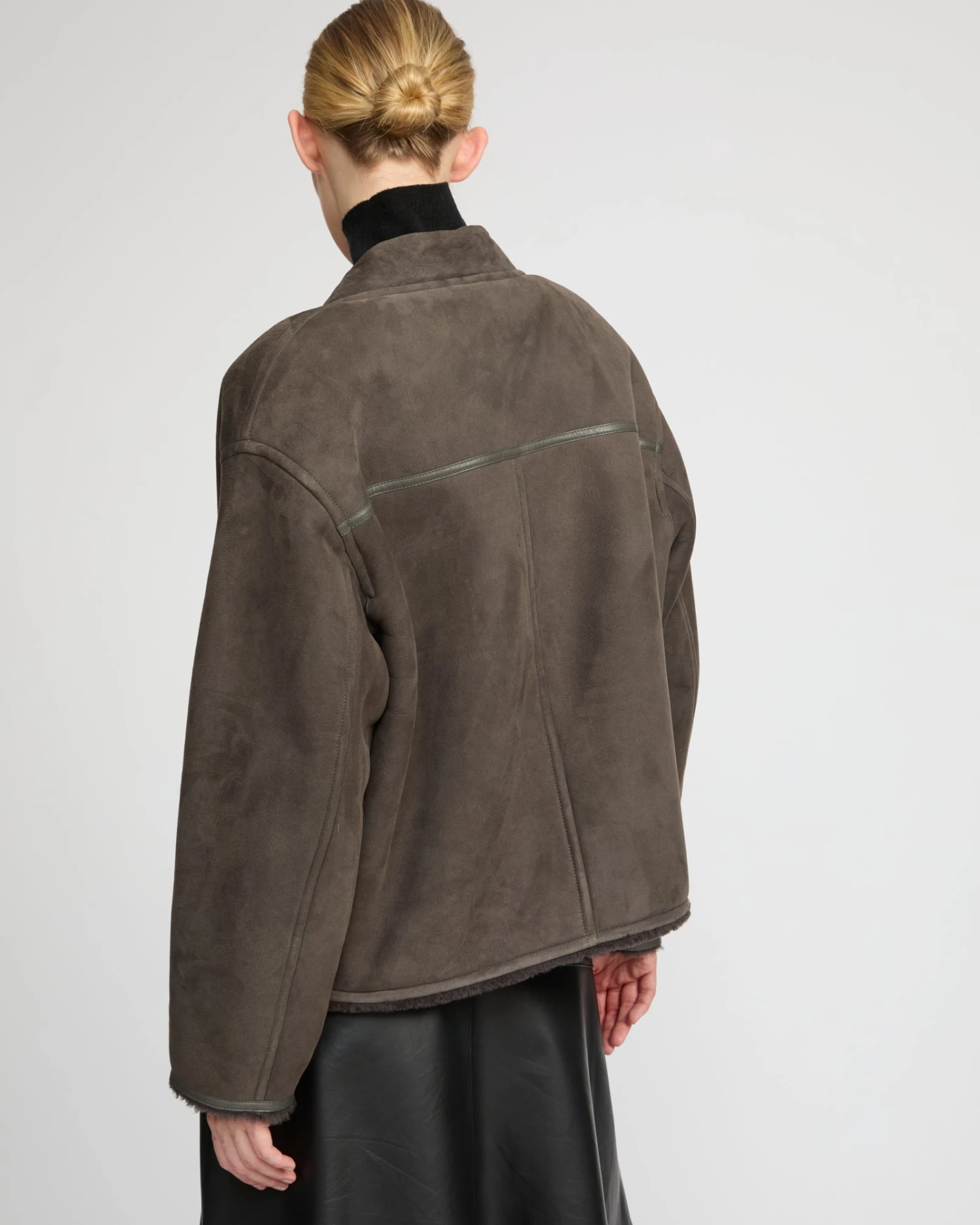 Veste Teddy En Agneau Mérinos Suède 7 Veste Teddy En Agneau Mérinos Suède – Image 5