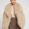 Veste Oversize En Agneau De Mongolie