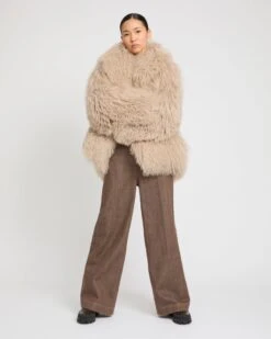 Veste Oversize En Agneau De Mongolie -yves salomon boutique 26WYV62668AGMOA2048 3 c2173af8 e326 4608 832f 57ecbca5a574