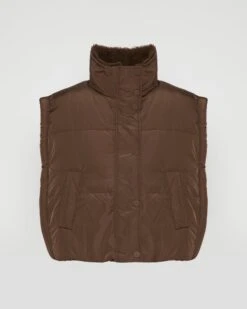 Doudoune Sans Manche Réversible En Tissu Technique Et Merinillo