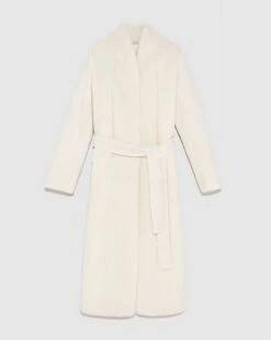 Manteau Ceinturé En Fourrure De Vison Rasé Et Fourrure De Vison à Poils Longs -yves salomon boutique 7WYM75720VLVRA1026 9